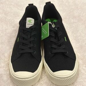 NWOB Cariuma IBI Knit Low Sneakers in Black Size 9 in Women/7.5 Men